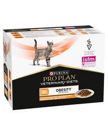 PURINA PRO PLAN Veterinary Diets Feline OM St/Ox Obesity Management 10x85 g