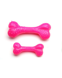 COMFY Zábavná hračka mätová Dental Bone ružová 8,5cm
