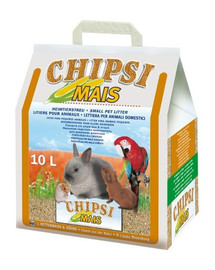 JRS Chipsi mais 10l/4,5kg - podstielka z kukuričného klasu pre hlodavce