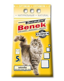 Benek Super Optimum natural Bentonitové stelivo 5l