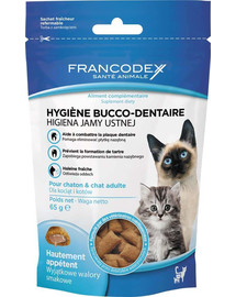 FRANCODEX Pochúťka pre mačiatka a mačky - Hygiena ústnej dutiny 65 g