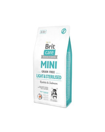 BRIT Care Grain Free Mini light & sterilised rabbit & salmon 7 kg