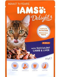 IAMS Cat Adult All Breeds Lamb & Liver In Jelly 85g