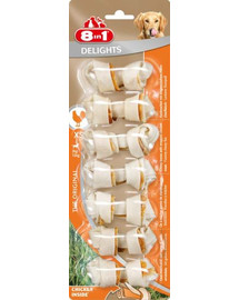 8in1 Maškrta Delights Bones XS 7ks