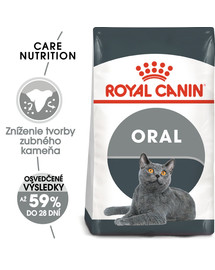 ROYAL CANIN Oral Care 8 kg granule pre mačky znižujúce tvorbu zubného kameňa