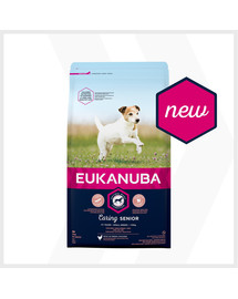 EUKANUBA Caring Senior Small Breed bohaté na čerstvé kuracie 3kg