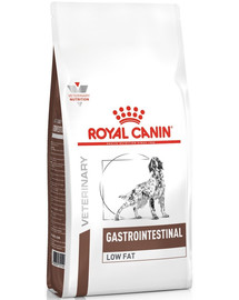 ROYAL CANIN Veterinary Diet Dog Gastrointestinal Low Fat 6 kg granule so zníženým obsahom tuku pre dospelých psov s ochorením tráviaceho traktu