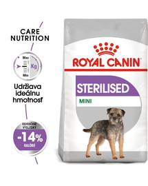 ROYAL CANIN Mini Sterilised 8kg granule pre kastrované malé psy
