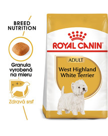 ROYAL CANIN Westie Adult 3kg granule pre dospelého westhinghlandského bieleho teriéra