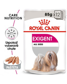 ROYAL CANIN Exigent Dog Loaf 85g kapsička s paštétou pre maškrtné malé psy