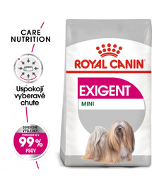 ROYAL CANIN Mini exigent 3 kg granuly pre maškrtné malé psy
