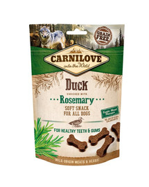 CARNILOVE Semi moist snacks delikátne pochúťky s kačkou a rozmarínom 200 g