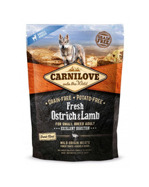 CARNILOVE Dog Fresh Ostrich&Lamb for Small Breed 1.5kg