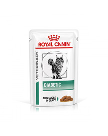ROYAL CANIN Veterinary Health Nutrition Cat Diabetic Pouch 12x85g
