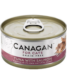 CANAGAN Cat Tuna with Salmon 75 g tuniak a losos