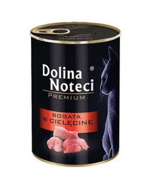 DOLINA NOTECI Premium Bohaté teľacie mäso pre dospelé mačky 400 g