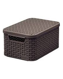 CURVER úložný box RATTAN S, 29,1 x 19,8 x 14,2 cm, hnedý, 03617-210
