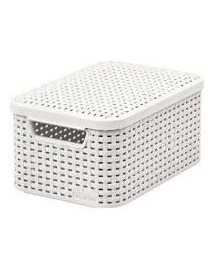 CURVER Úložný box, STYLE, krémový s vekom, veľkosť S