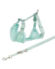 TRIXIE Junior Postroj s vodítkom pre šteňa 26–34 cm/10 mm, 2.00 m, mätová farba