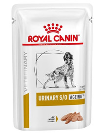 ROYAL CANIN Veterinary Health Nutrition Dog Urinary S/O Age Pouch Loaf 12 x 85g