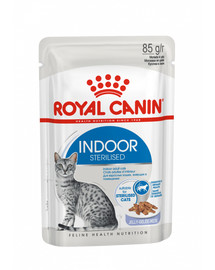 ROYAL CANIN Indoor Sterilised In Jelly Pouch 85g x12