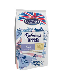 BUTCHER'S Delicious Dinners Cat jahňacie mäso 2kg