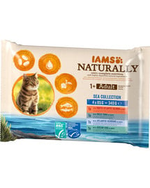 IAMS Naturally Cat Adult Sea collection 4 x 85 g