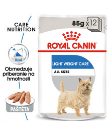 ROYAL CANIN Light Weight Care Dog Loaf 12x85g diétna kapsička s paštétou pre psy