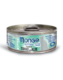 MONGE Kitten Jelly Tuniak s aloe 80 g
