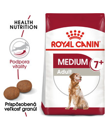 ROYAL CANIN Medium Adult 7+ granule pre starších psov stredných plemien nad 7 rokov 2 x 15 kg