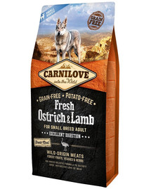 CARNILOVE Fresh Adult small breed pštros a jahňa 12 kg (2 x 6 kg)