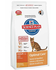HILL'S Science Plan Feline Adult Optimal Care Chicken 2 x 15 kg
