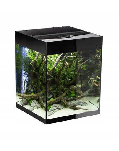 AQUAEL Glossy CUBE Akvarijný set 50x50x63 cm čierny 135 l