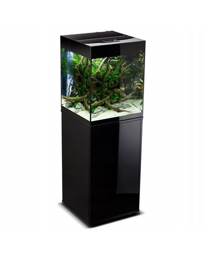 AQUAEL Glossy CUBE Akvarijný set 50x50x63 cm čierny 135 l