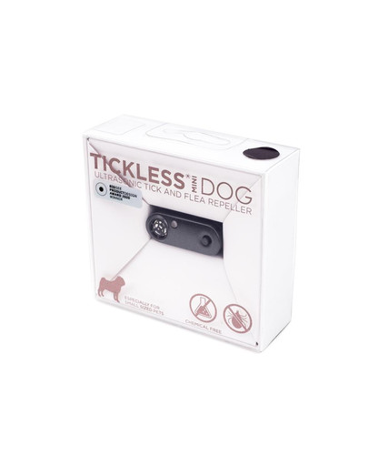 TICKLESS Mini Dog Ultrazvukový odpudzovač kliešťov a bĺch pre psy malých plemien Čierny