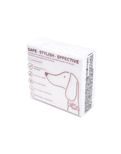 TICKLESS Mini Dog Ultrazvukový odpudzovač kliešťov a bĺch pre psy malých plemien Biely