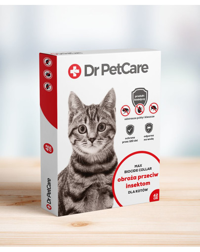 Dr PetCare MAX Biocide Collar Obojok proti hmyzu pre mačky 42 cm / 3 ks