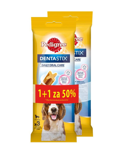 PEDIGREE DentaStix (stredné plemená) zubná pochúťka pre psov 18x77g