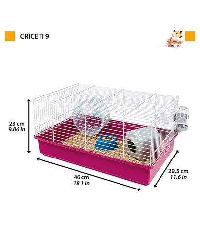 FERPLAST Klietka Criceti 9 pre škrečka 46x29,5x22,5cm