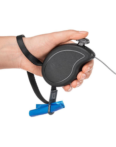 FERPLAST Flippy One Cord Mini Vodítko 3 m čierna farba