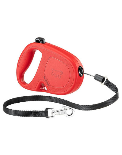 FERPLAST Flippy One Cord Mini Vodítko 4,5 m červená farba