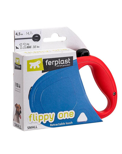 FERPLAST Flippy One Cord Mini Vodítko  5 m červená farba