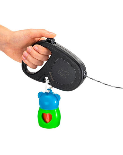 FERPLAST Flippy One Cord Mini Vodítko  5 m čierna farba