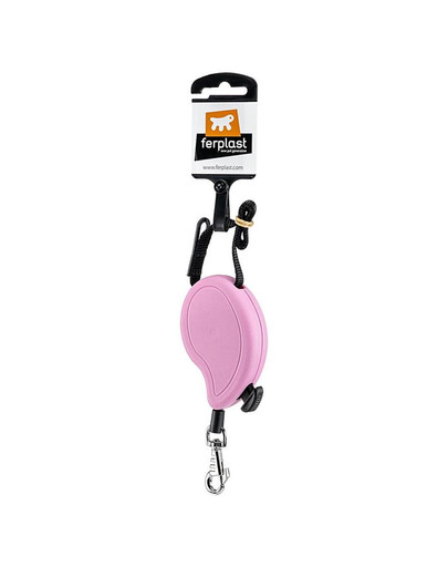 FERPLAST Flippy One Cord Mini Vodítko 3 m ružová farba