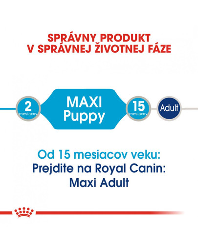 ROYAL CANIN Maxi puppy 10x140 g kapsička pre veľké šteňatá