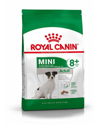 ROYAL CANIN Mini Adult 8+ 2 x 8 kg) granuly pre dospelé starnúce psy