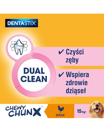 PEDIGREE Dentastix Chewy ChunX Maxi 5 x 68g – dentálne pochúťky pre dospelé psy stredných a veľkých plemien