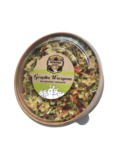 NATURAL-VIT Korona Natury Pochúťka pre hlodavce a králiky – zeleninová záhrada 150g