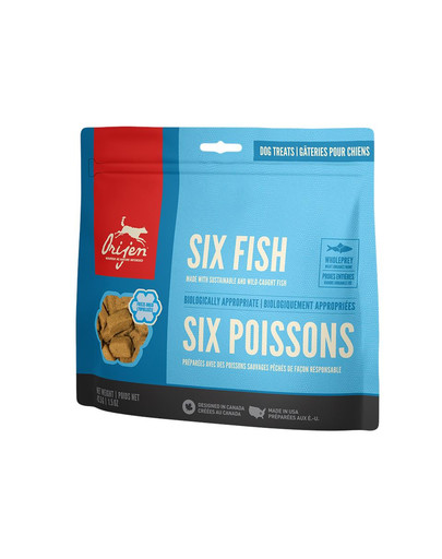 ORIJEN FD Treats Six Fish Dog – Pamlsky pre psov 42,5g