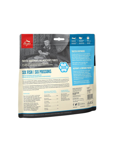 ORIJEN FD Treats Six Fish Cat  - Pamlsky pre mačky 35g